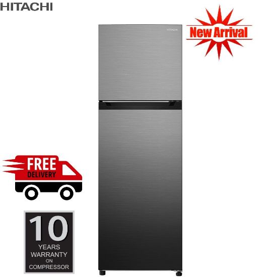 Picture of HITACHI DOUBLE - DOOR INVERTER  REFRIGERATOR  275LTR (HRTN5275MFPSVKL)
