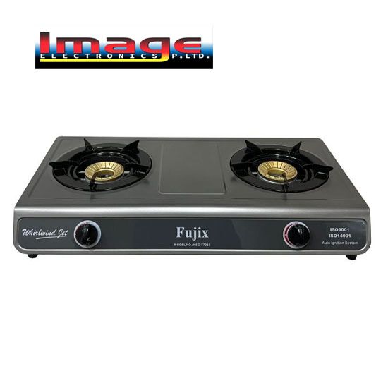Picture of Fujix HSG-T7223 2-Burner Gas Stove – Cold-Rolled Steel Body with Teflon Coating