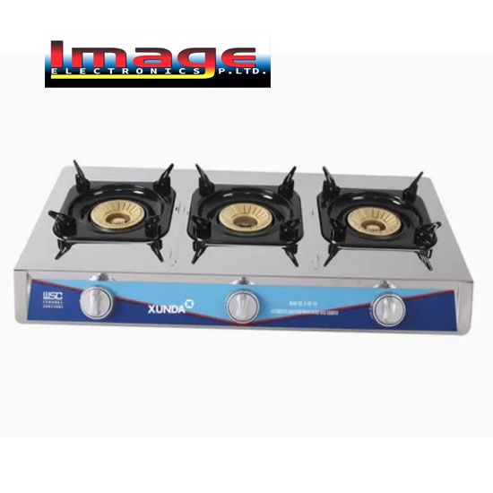 Picture of Fujix 3-N9-BX 3-Burner Gas Stove – Stainless Steel Body