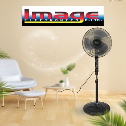 Picture of Fujix 16-Inch Metal Stand Fan with Remote Control – Black
