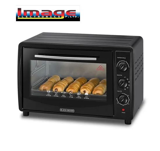 Picture of BLACK+DECKER TRO45RDG-B5 45L Double Glass Toaster Oven – 2000W (Black/Silver)